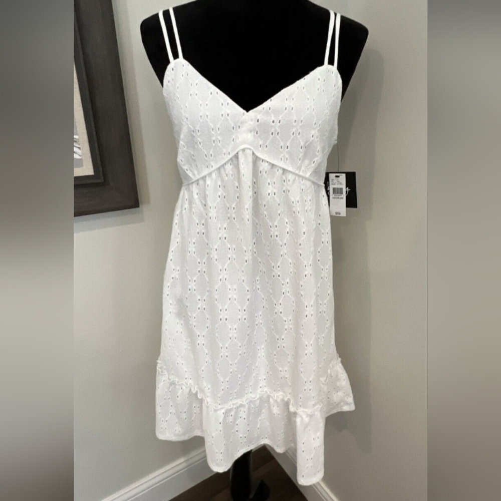 White eyelet sundress